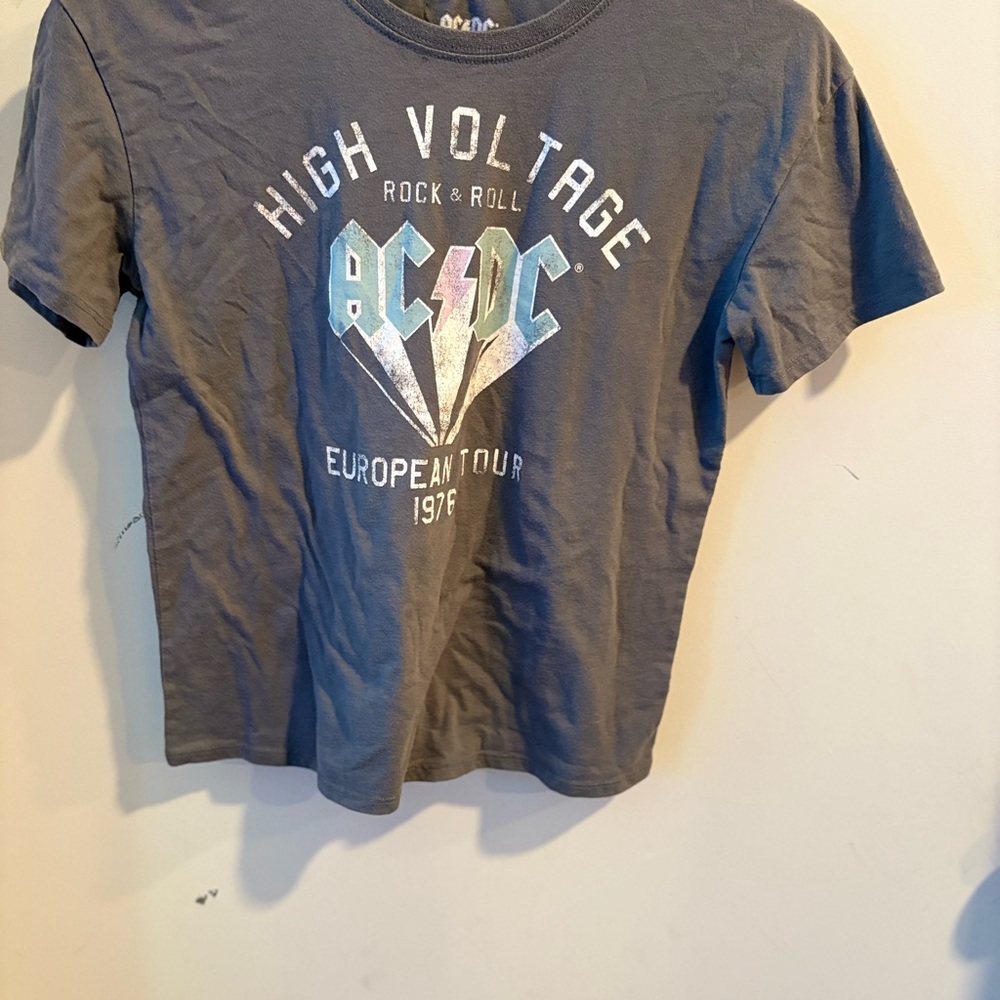 AC/DC Charcoal Graphic Tee
